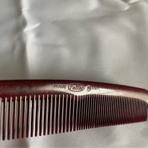 Vintage Fuller 5.25" Pocket Comb Brown Mustache, Beard, Hair Comb USA Made